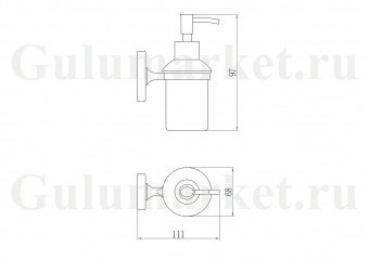 Дозатор жидкого мыла Savol S-007031