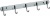 Планка с крючками Savol (5 крючков), хромированная, латунная S-001255