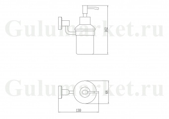 Дозатор жидкого мыла настенный Savol S-009531