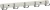 Планка с крючками Savol (5 крючков), хромированный, нержавеющая S-07205B